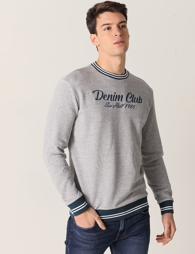 Sweatshirt Homem Cinzento