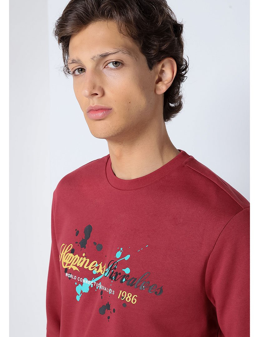 Sweatshirt Homem Vermelho