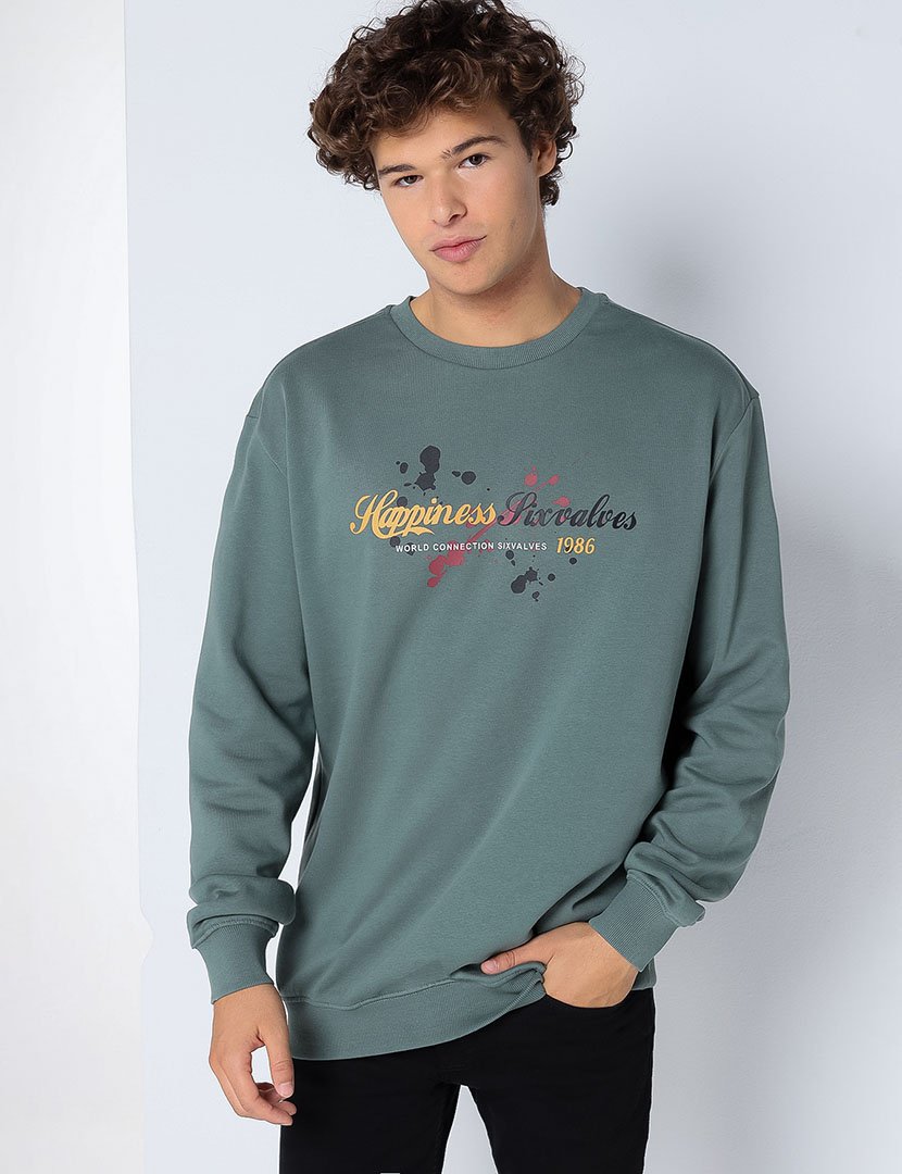 Sweatshirt Homem Verde