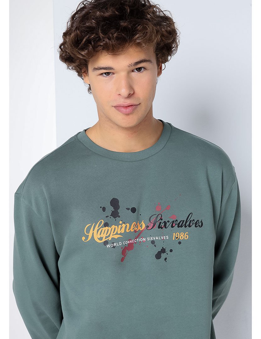 Sweatshirt Homem Verde