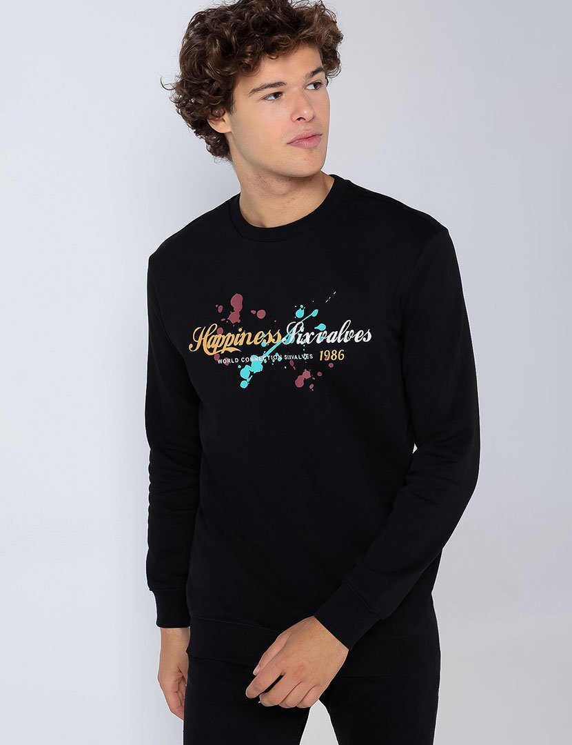 Sweatshirt Homem Preto
