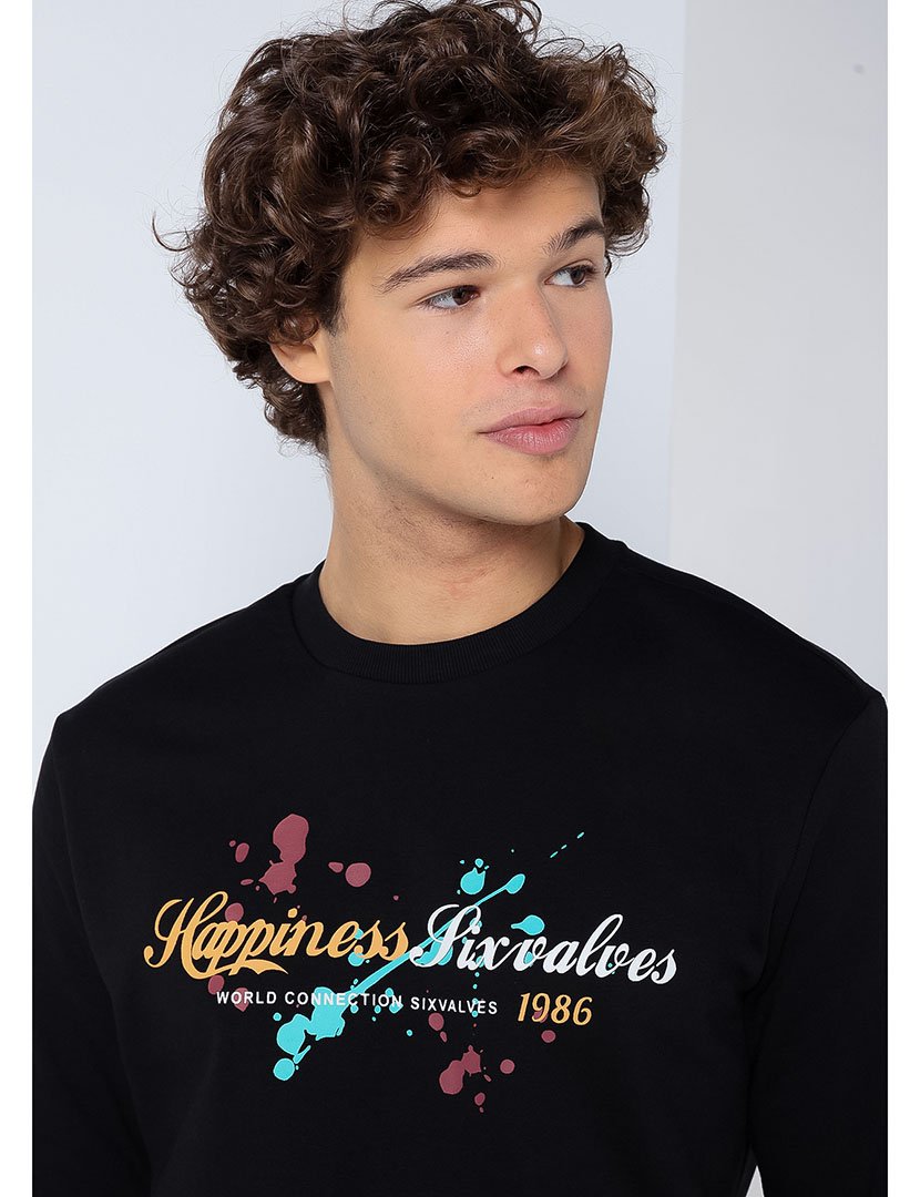 Sweatshirt Homem Preto