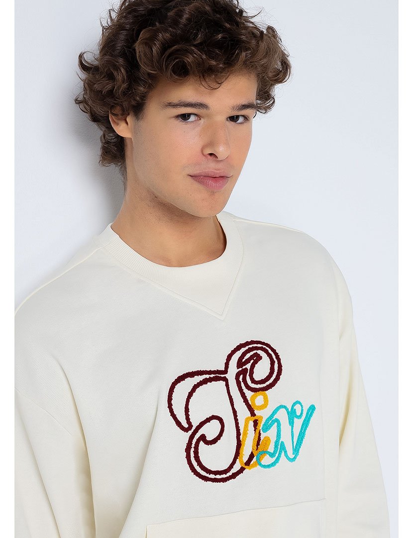 Sweatshirt Homem Bege