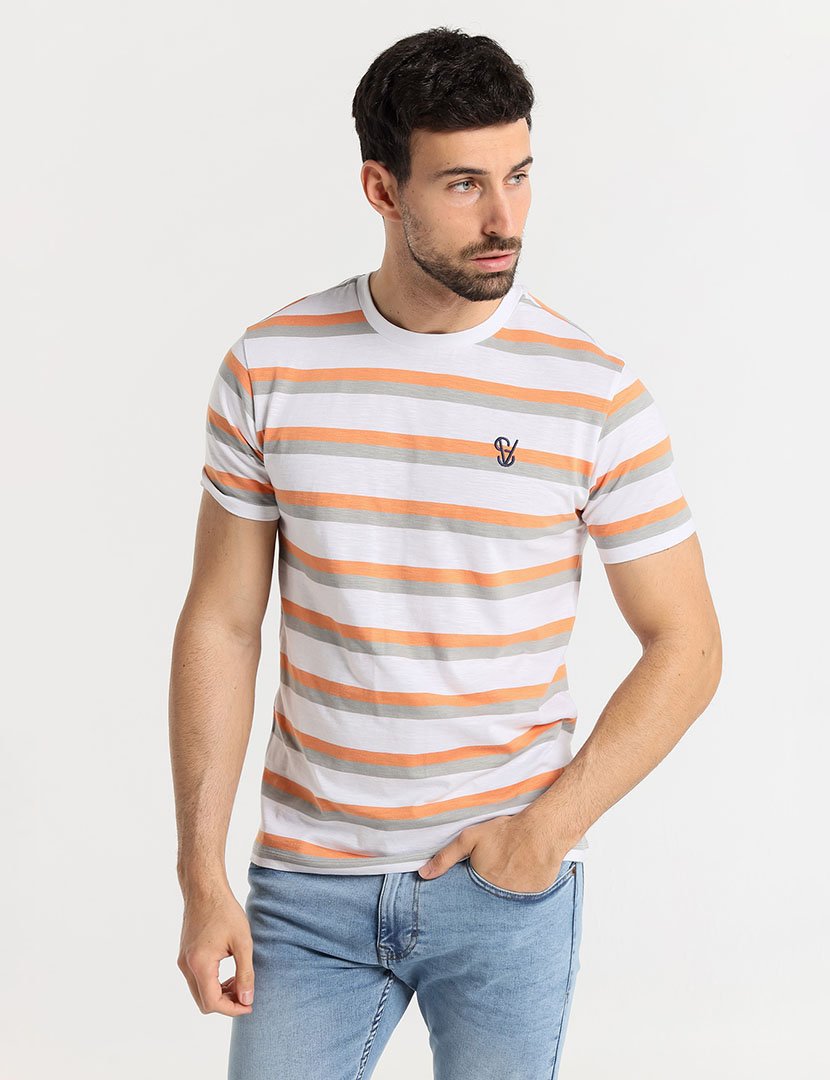 T-Shirt Homem Laranja