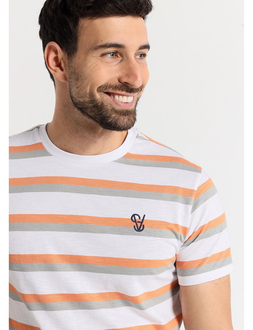 T-Shirt Homem Laranja