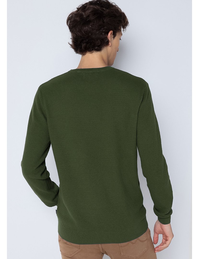 Men's Green Knit Sweater