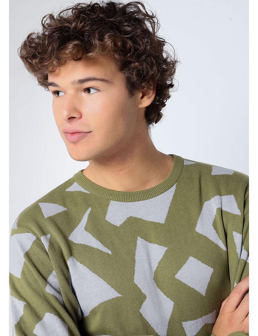 Camisola de Malha Homem Verde