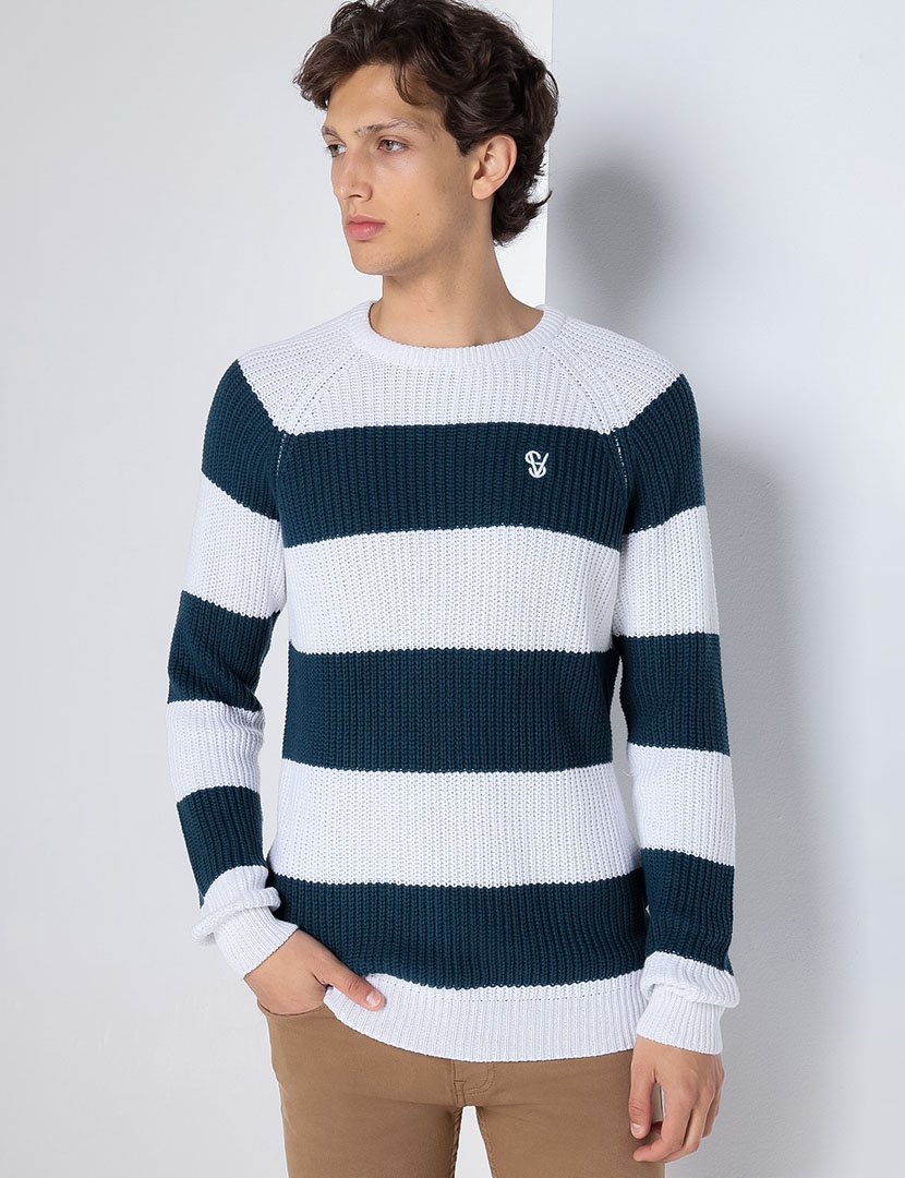 Camisola de Malha Homem Azul