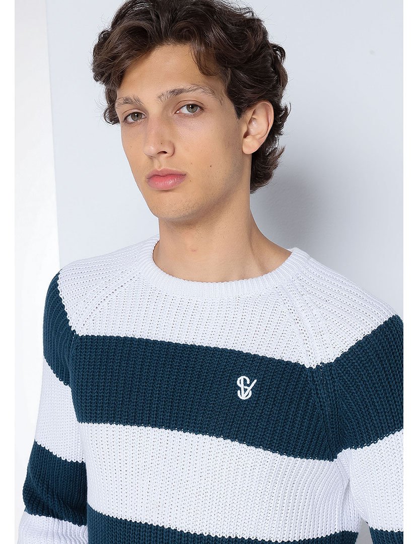 Camisola de Malha Homem Azul