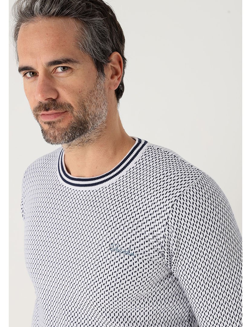 Camisola de Malha Homem Branco