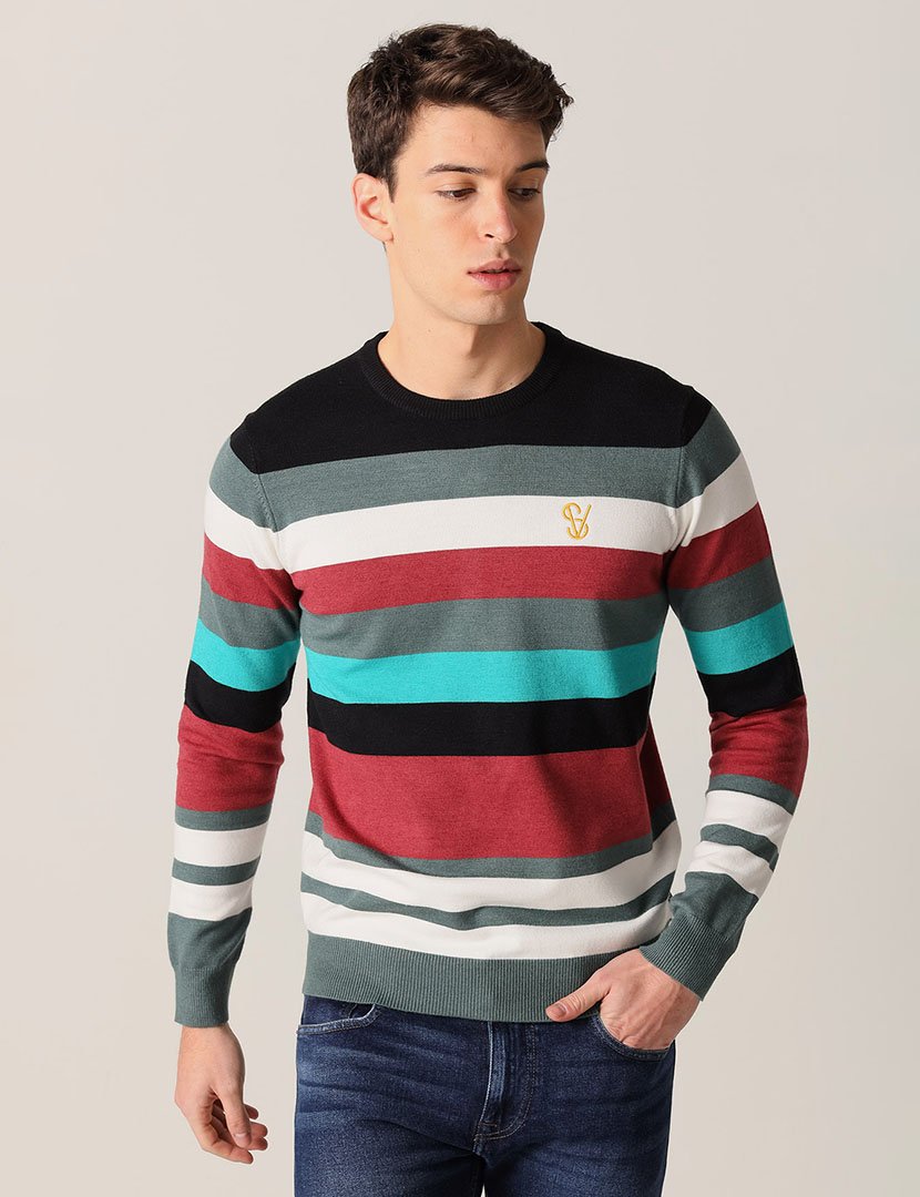 Camisola de Malha Homem Multicolorido