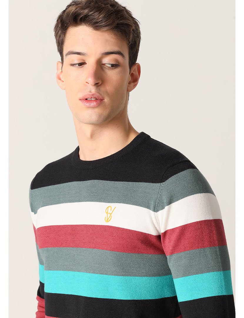 Camisola de Malha Homem Multicolorido