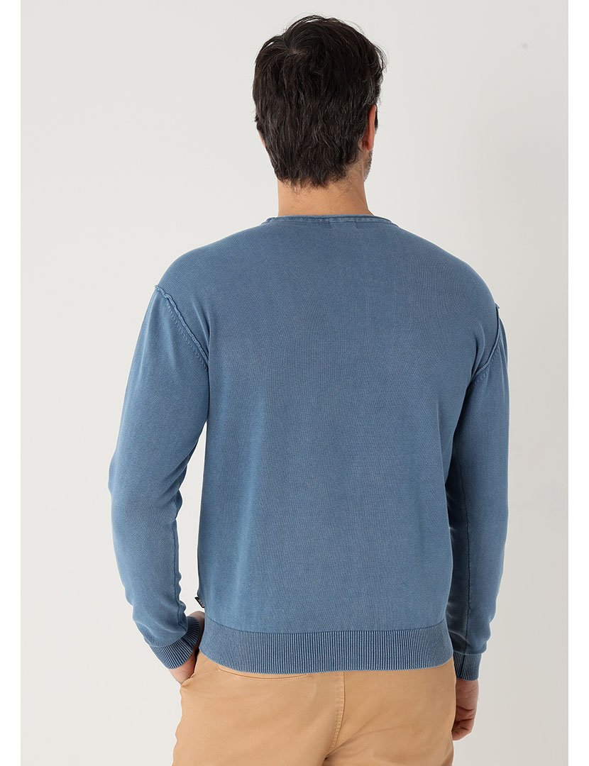 Camisola de Malha Homem Azul