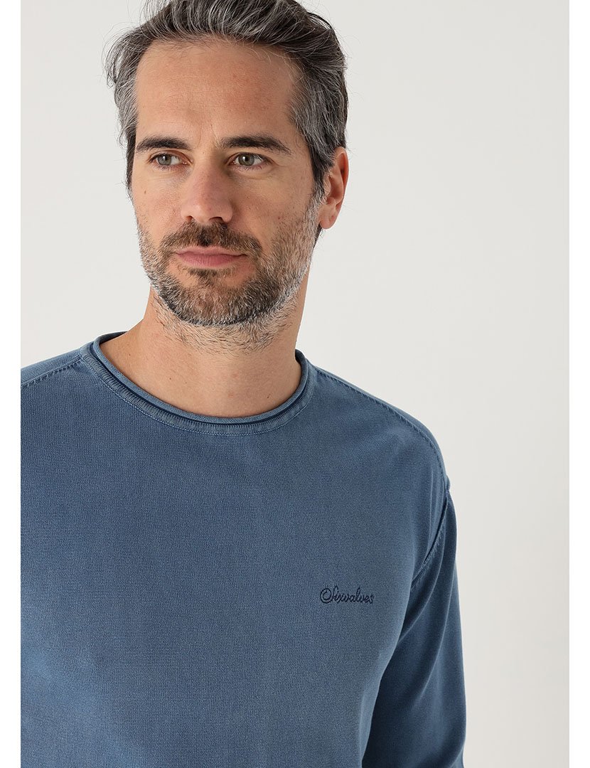 Camisola de Malha Homem Azul