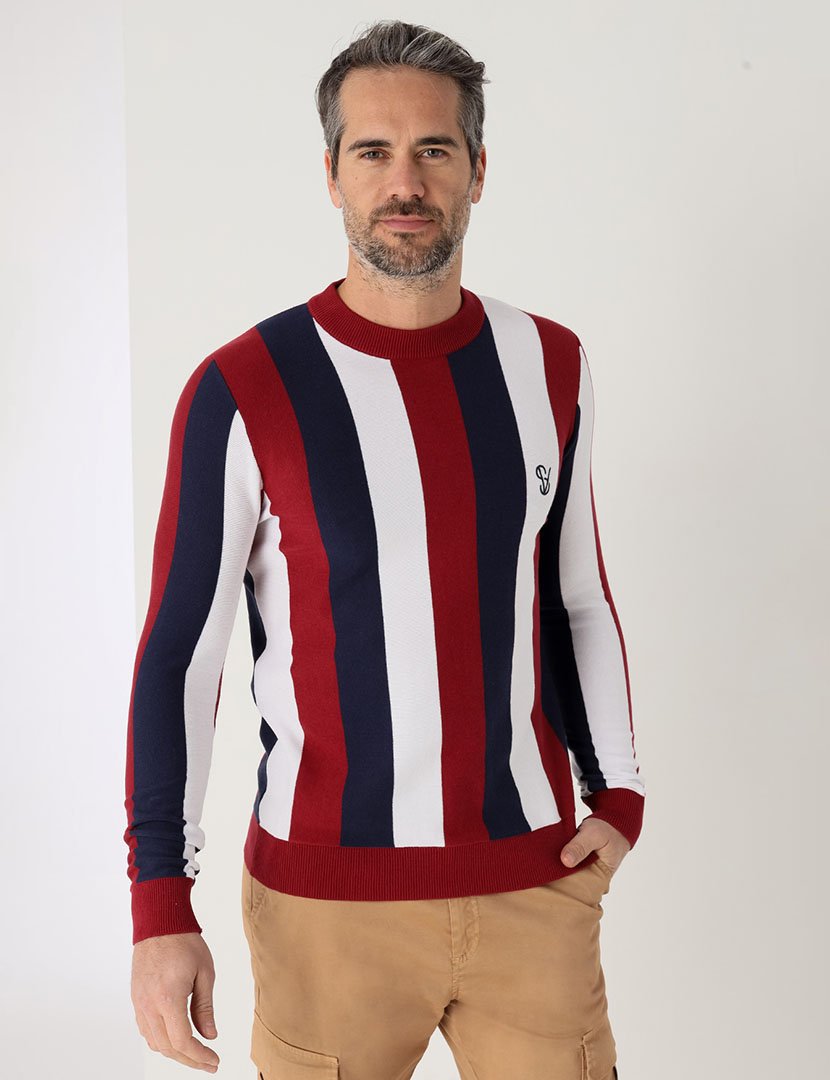 Camisola de Malha Homem Vermelho