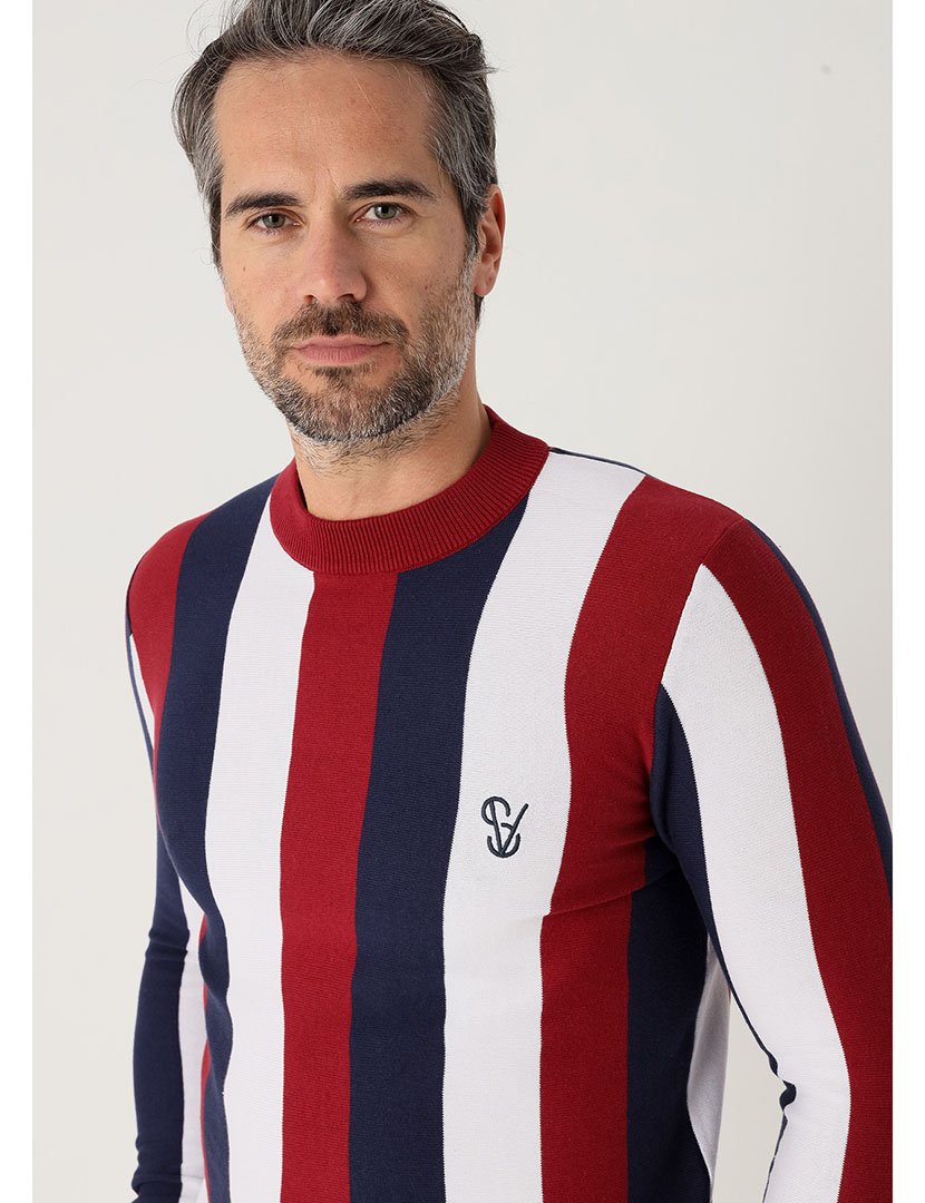 Camisola de Malha Homem Vermelho