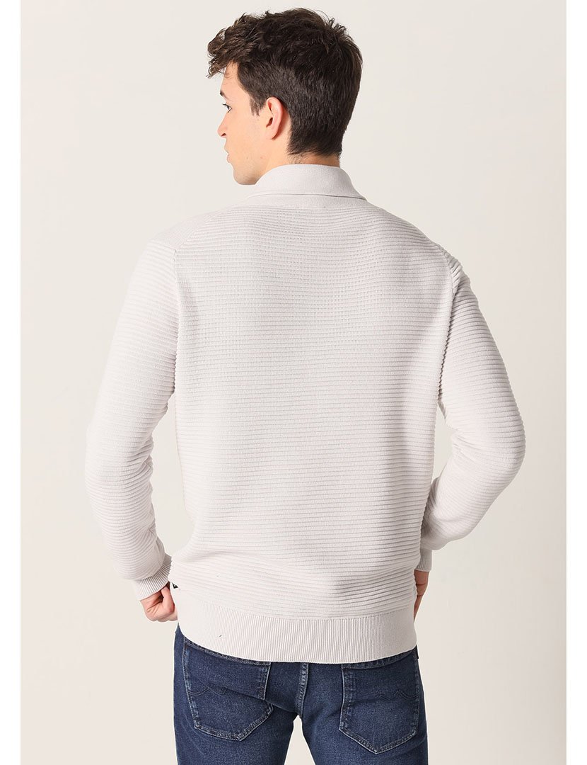 Camisola de Malha Homem Cinzento