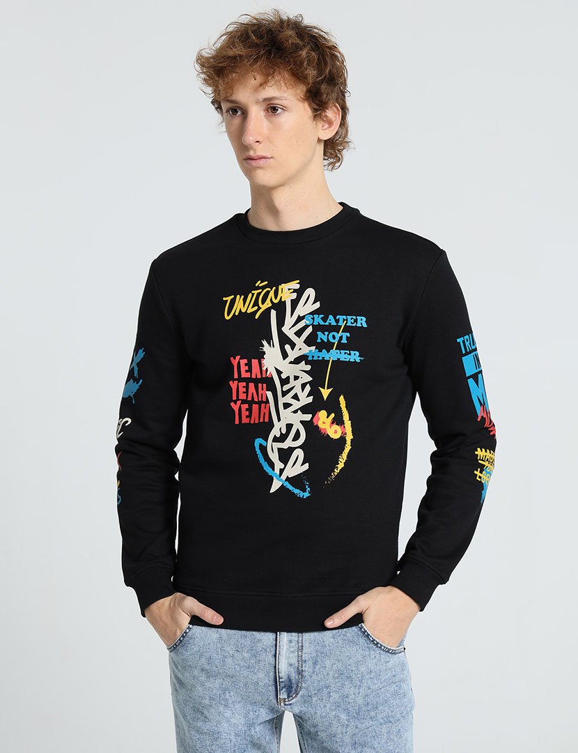Sweatshirt Homem Preto