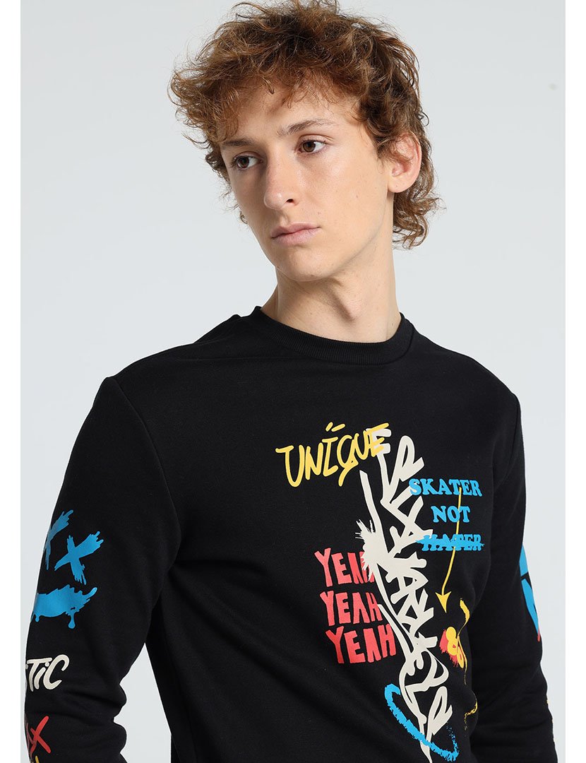 Sweatshirt Homem Preto