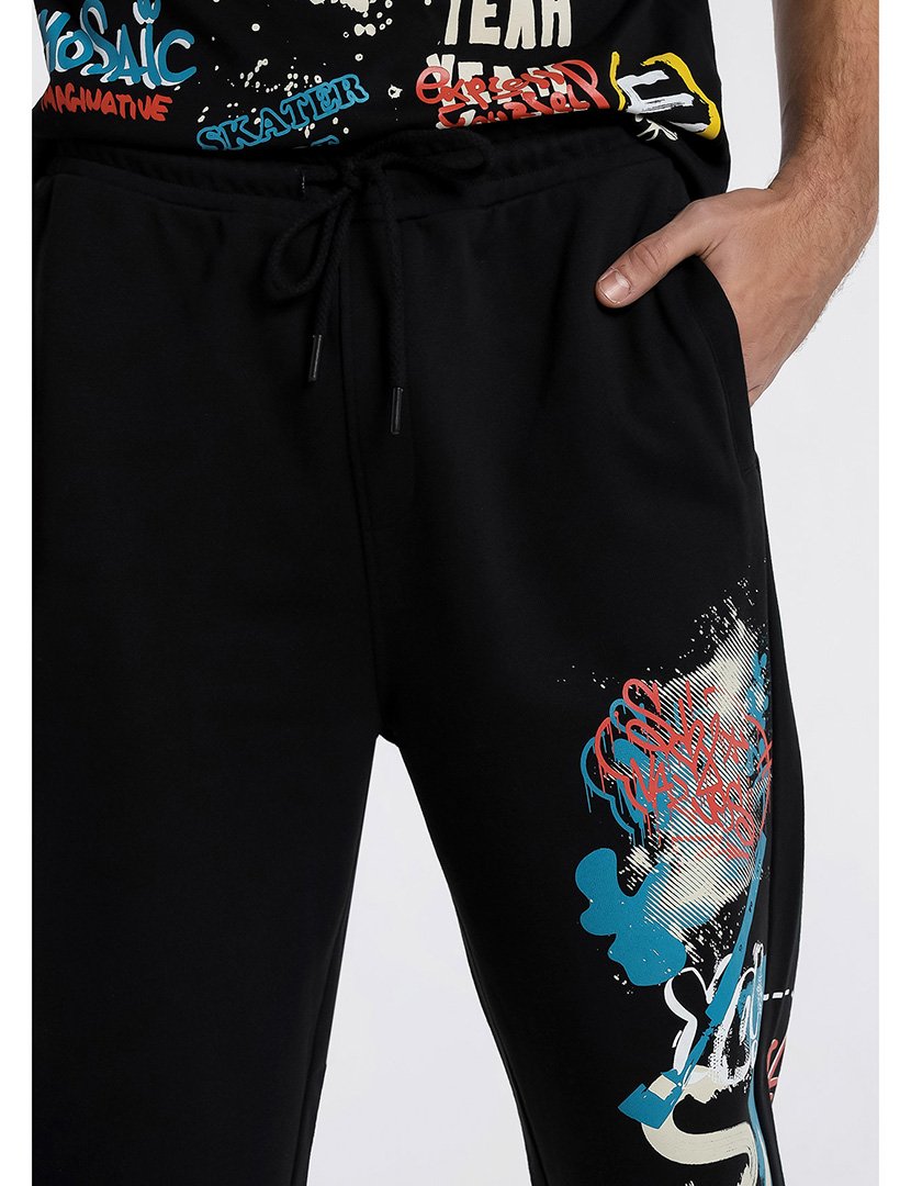 Calças Fato Treino Homem Preto