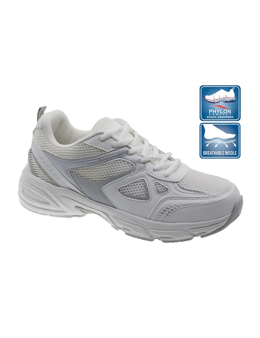 Ténis Desportivo Senhora Branco-Prateado