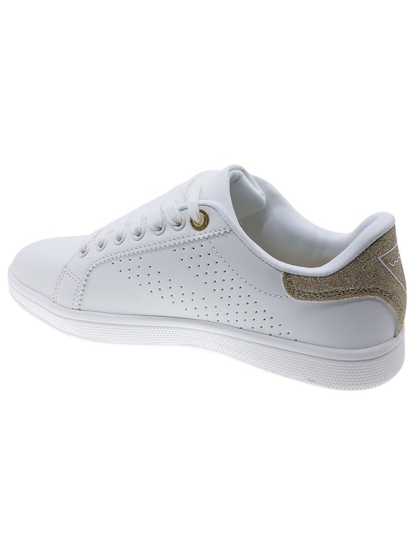 Ténis Senhora Branco-Dourado