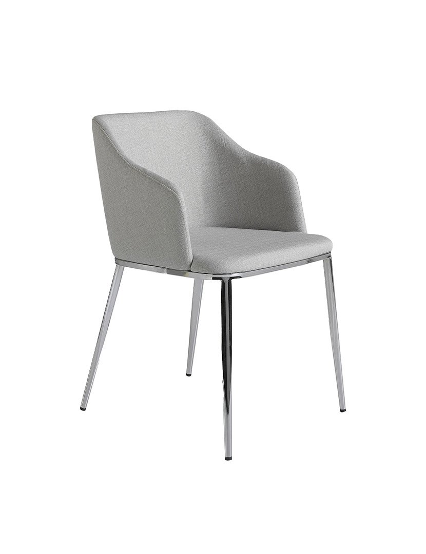 Cadeira em Tecido Cinzento