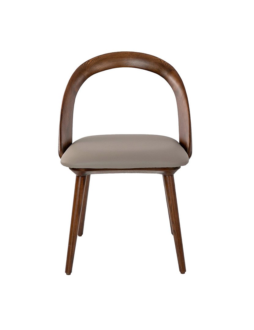 Cadeira em Pele Ecológica de Nogueira Vison