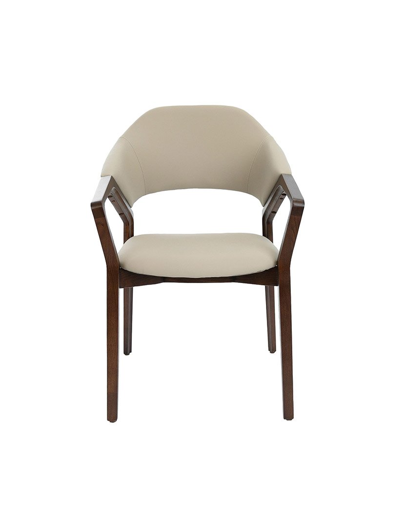 Cadeira em Pele Ecológica Bege