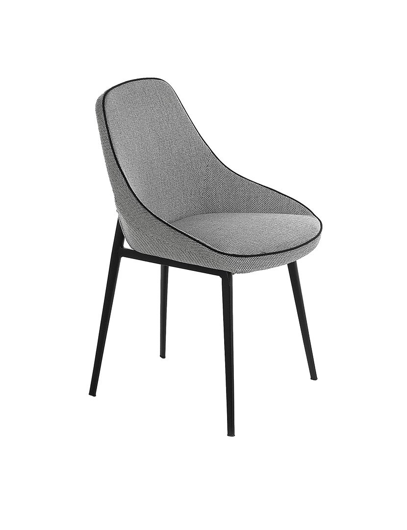 Cadeira em Tecido Cinzento