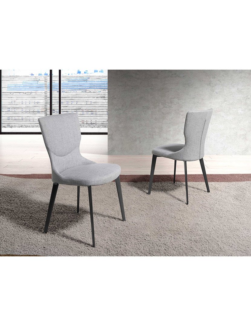 Cadeira em Tecido Cinzento