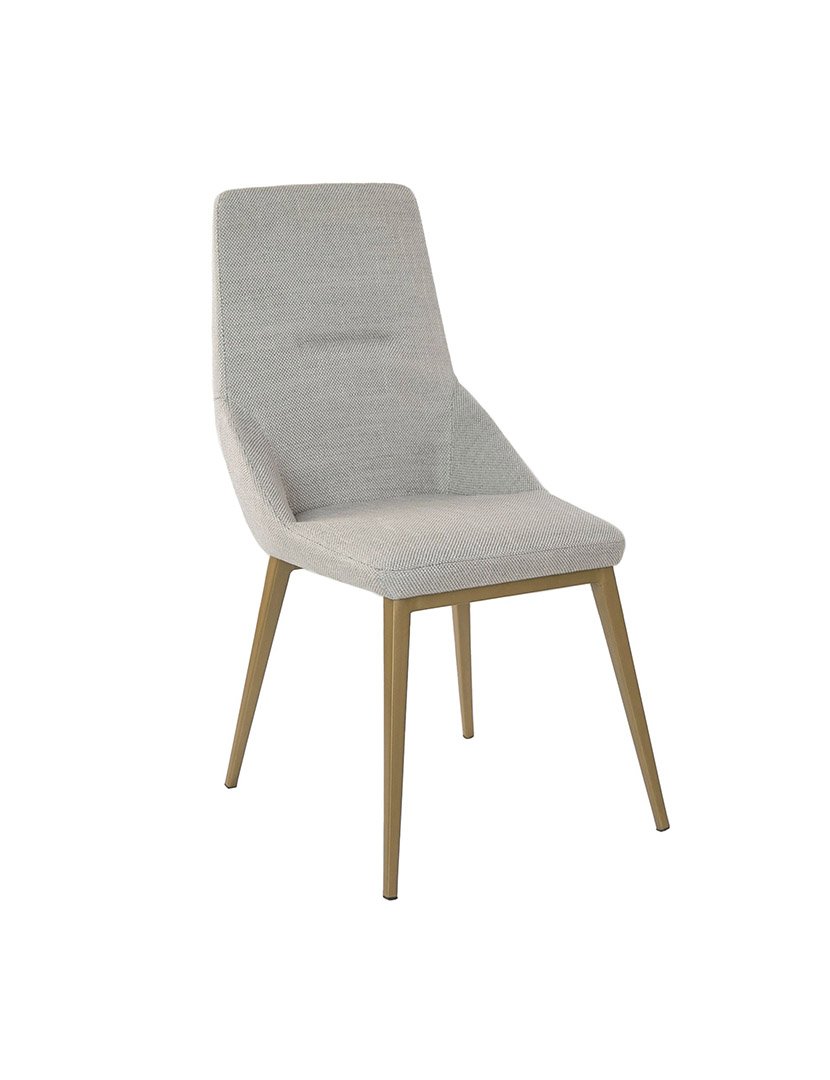 Cadeira em Tecido Cinzento Claro