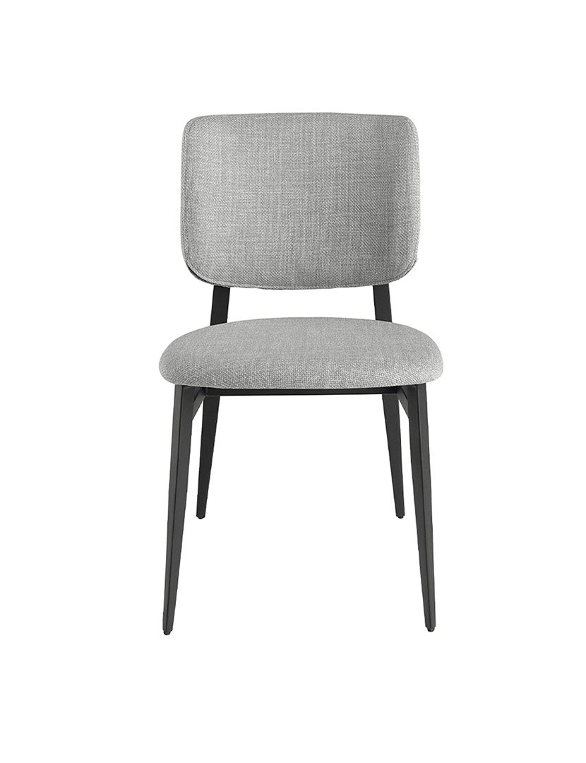 Cadeira em Tecido Cinzento Claro