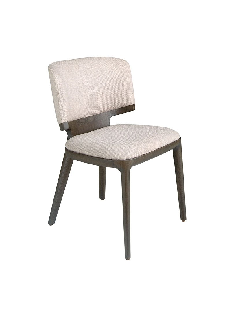 Cadeira em Tecido Cinzento Claro