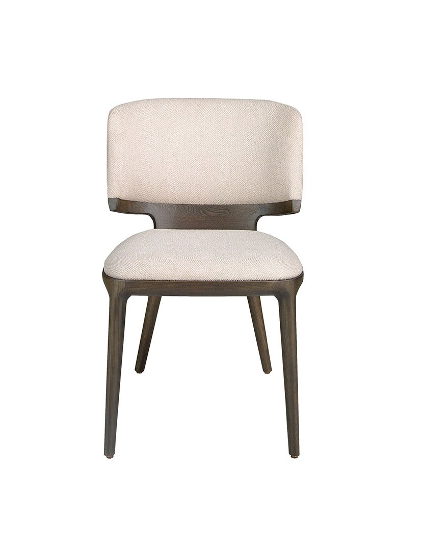 Cadeira em Tecido Cinzento Claro