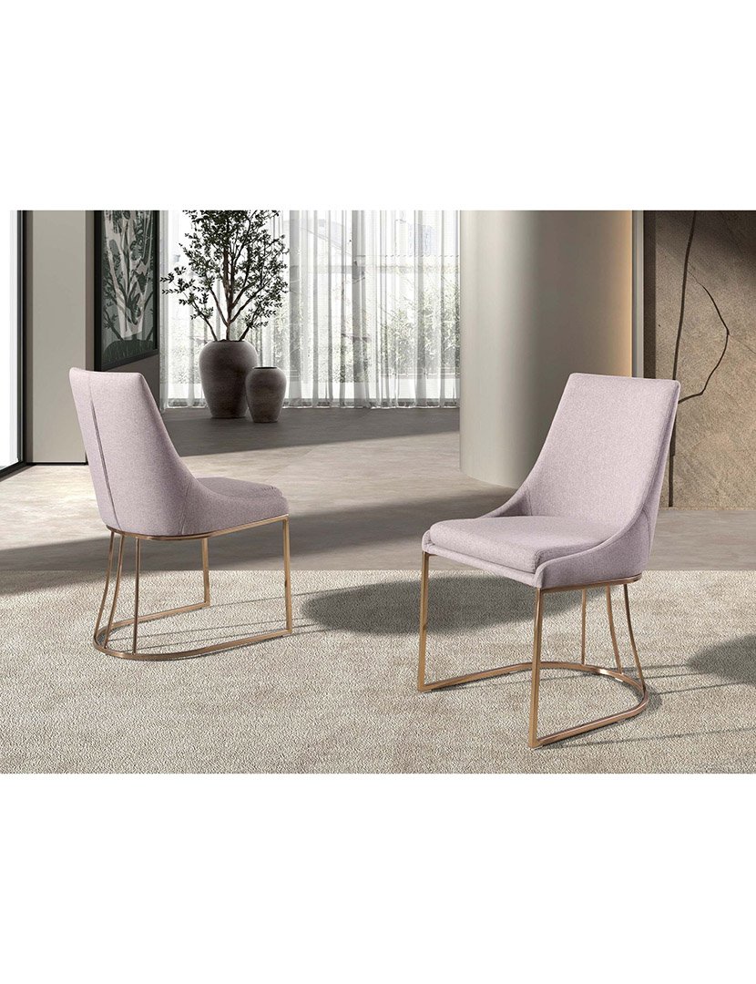 Cadeira em Tecido Cinzento