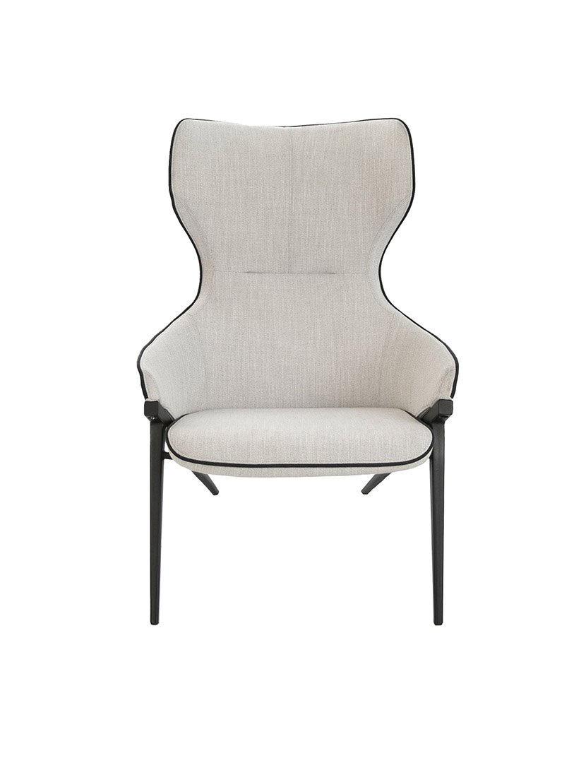 Poltrona em Tecido Cinzento