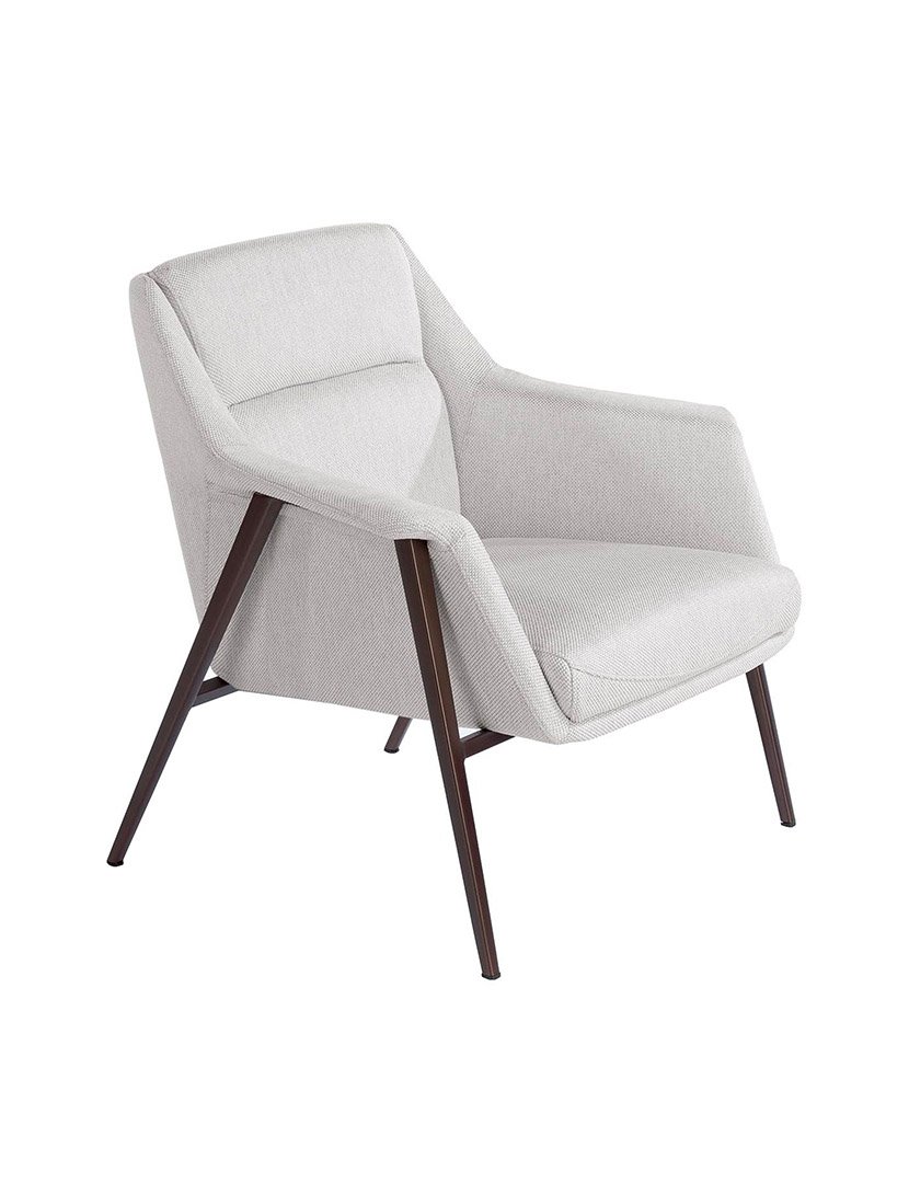 Poltrona em Tecido Branco