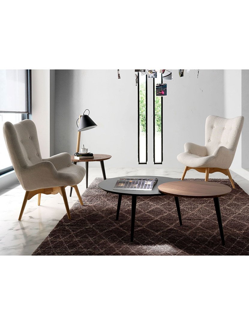 Poltrona em Tecido Bege