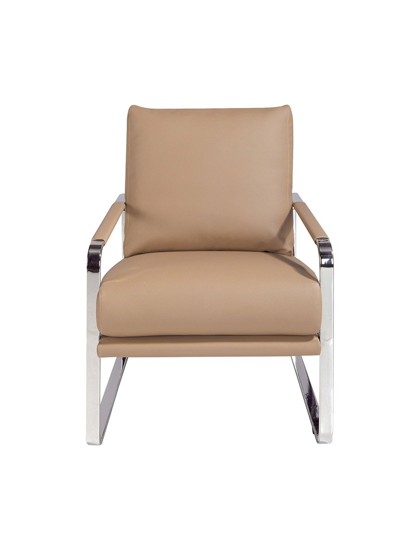 Poltrona em Couro Ecológico Vison