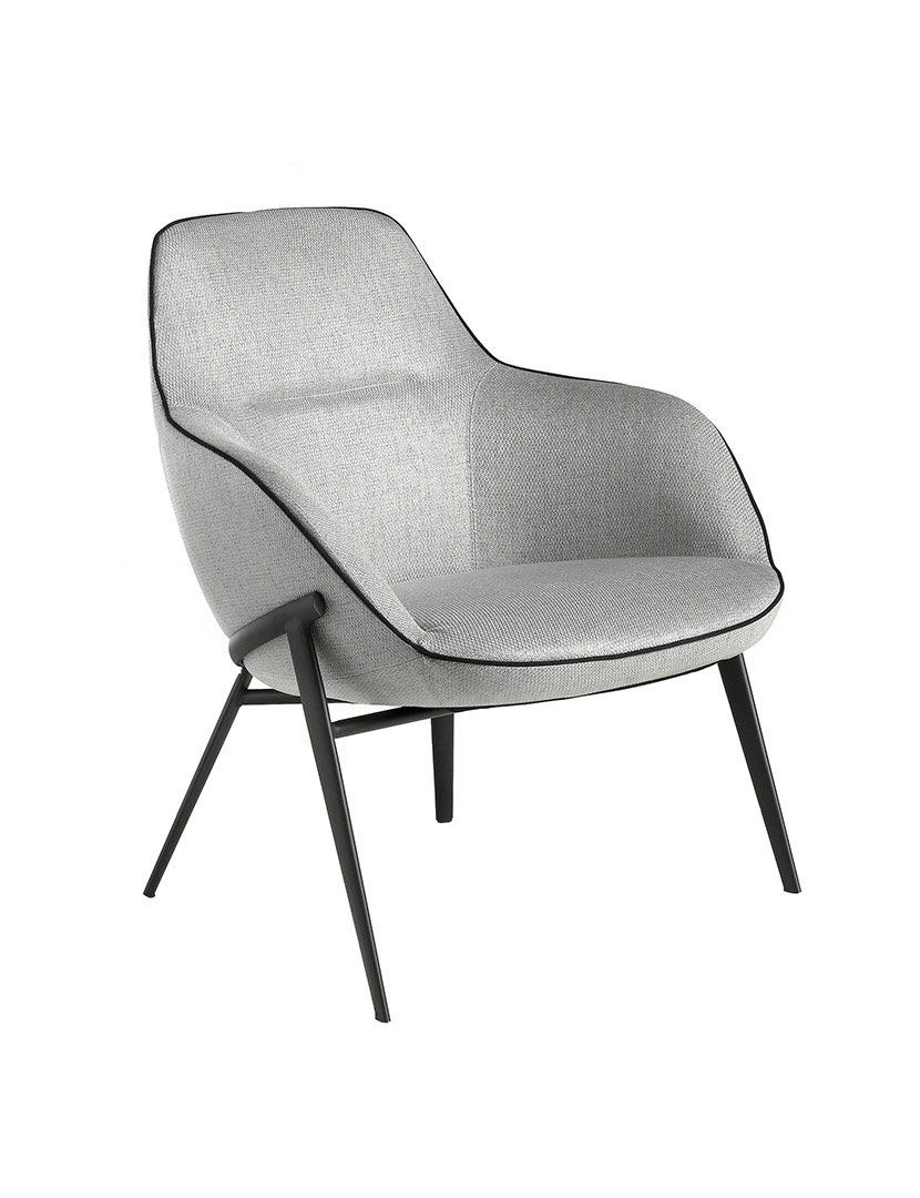 Cadeira em Tecido Cinzento