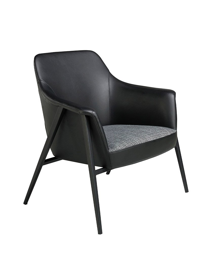 Cadeira Preto e Cinzento