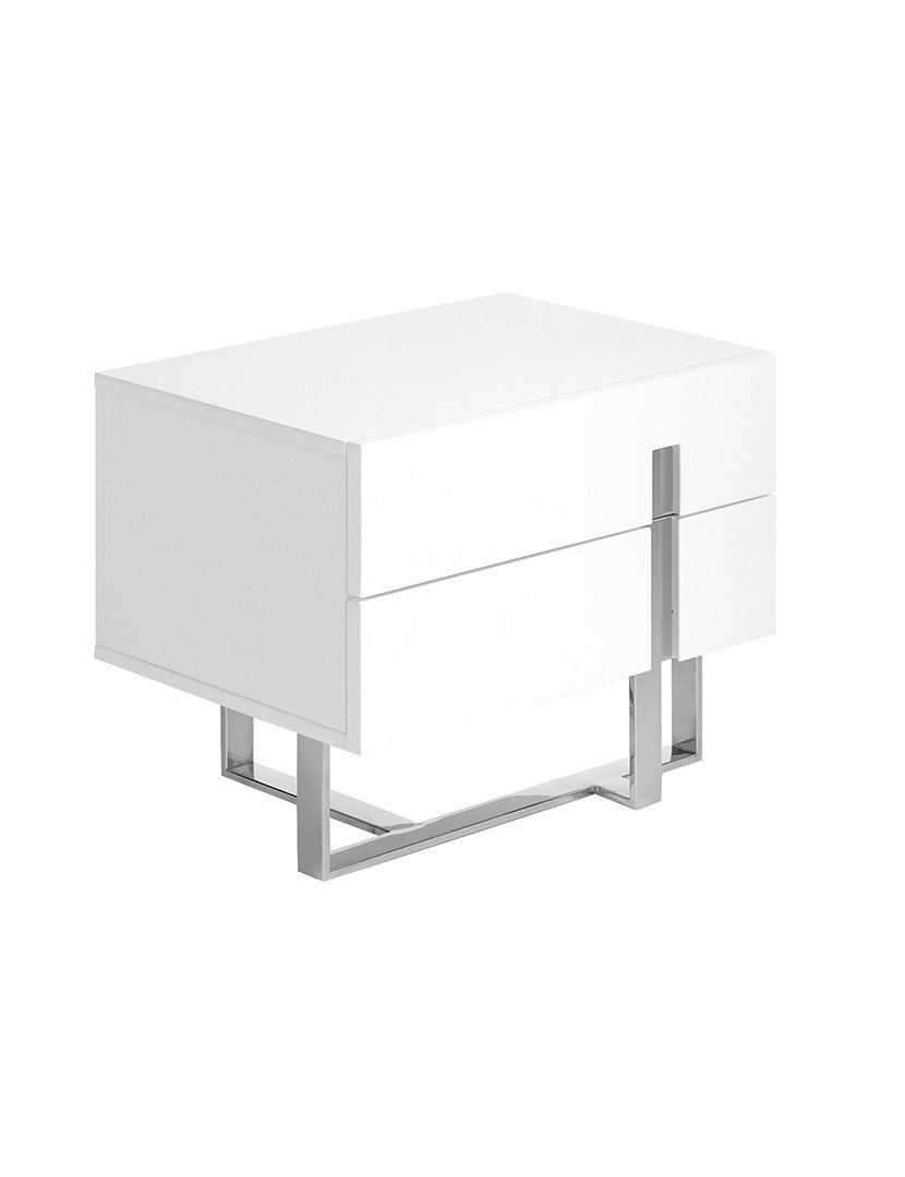 Mesa de Cabeceira Madeira Branca