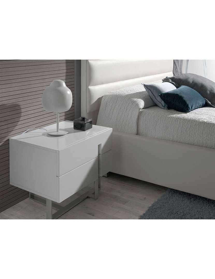 Mesa de Cabeceira Madeira Branca