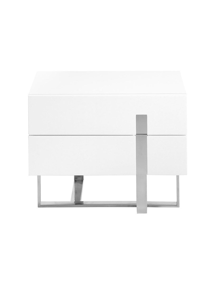 Mesa de Cabeceira Madeira Branca