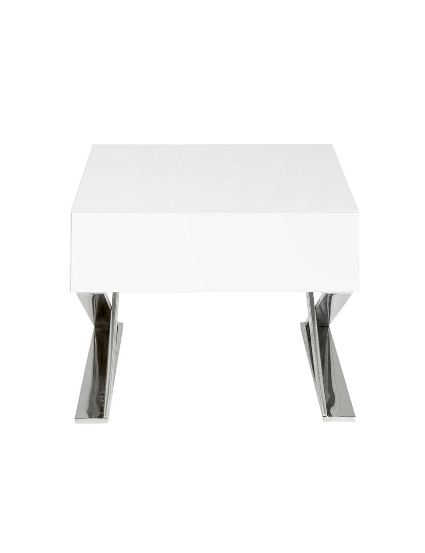 Mesa de Cabeceira em Madeira Branca