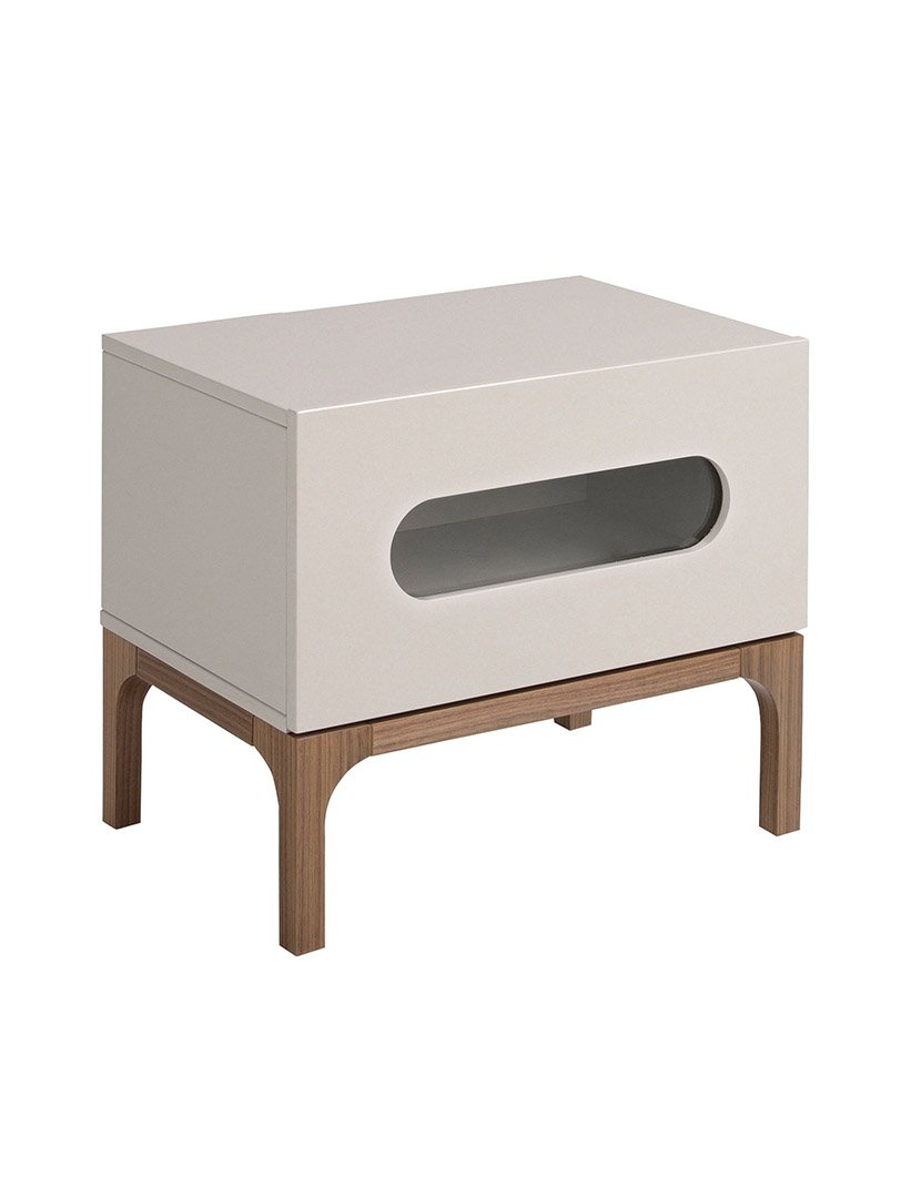 Mesa de Cabeceira em Nogueira e Cinzento