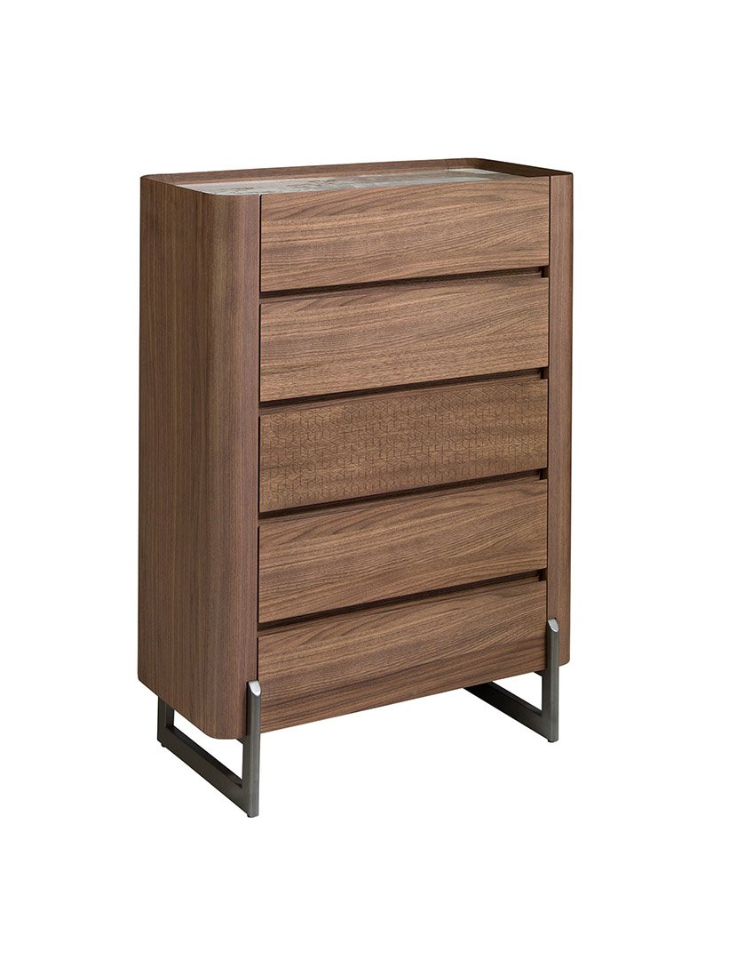 Cómoda em Nogueira e Mármore