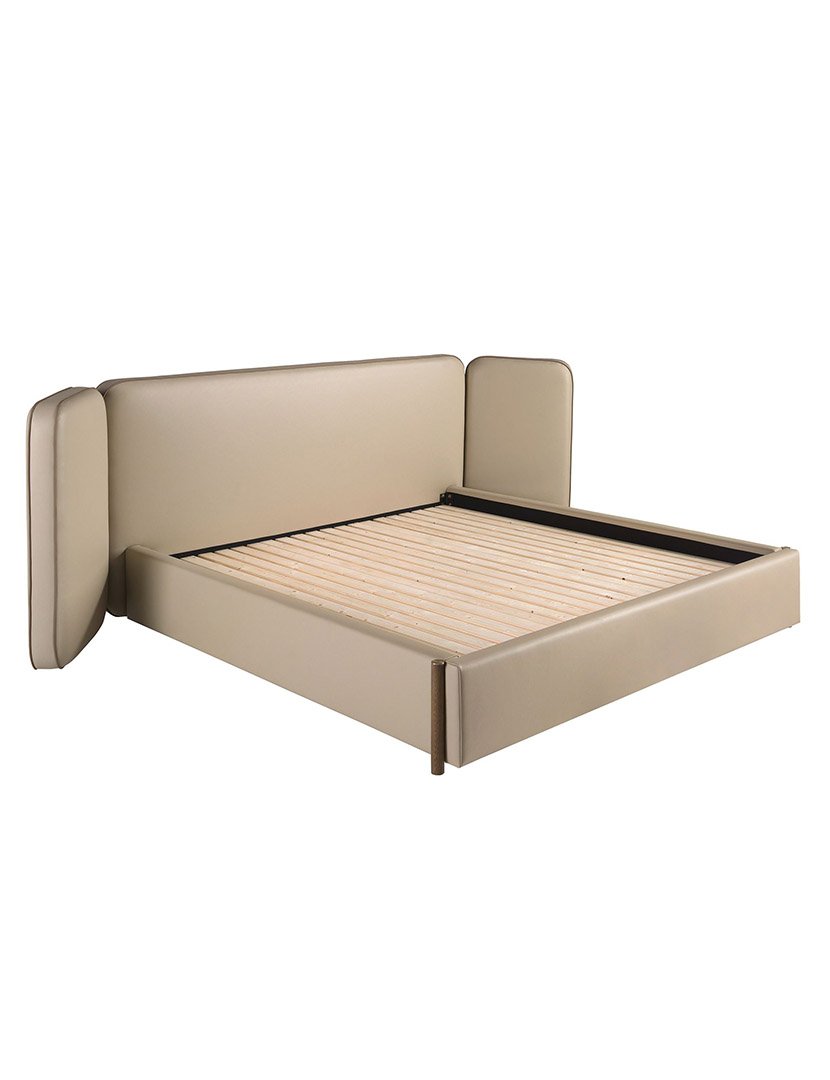 Cama de Couro Sintético Vison