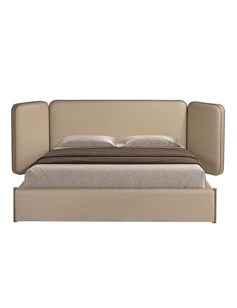 Cama de Couro Sintético Vison